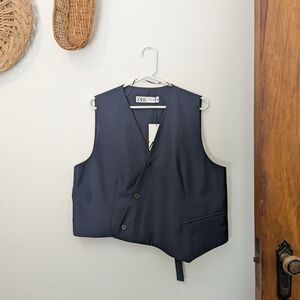 Zara Navy Blue Vest
